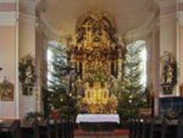 der Altar der in Pfarrkirche in St. Kathrein am Hauenstein